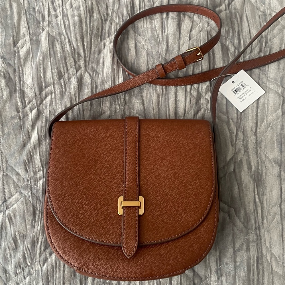 🔥 FOSSIL Emery Leather Crossbody